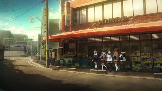 In Front of the Grocery Store